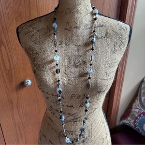 Intricate long necklace
